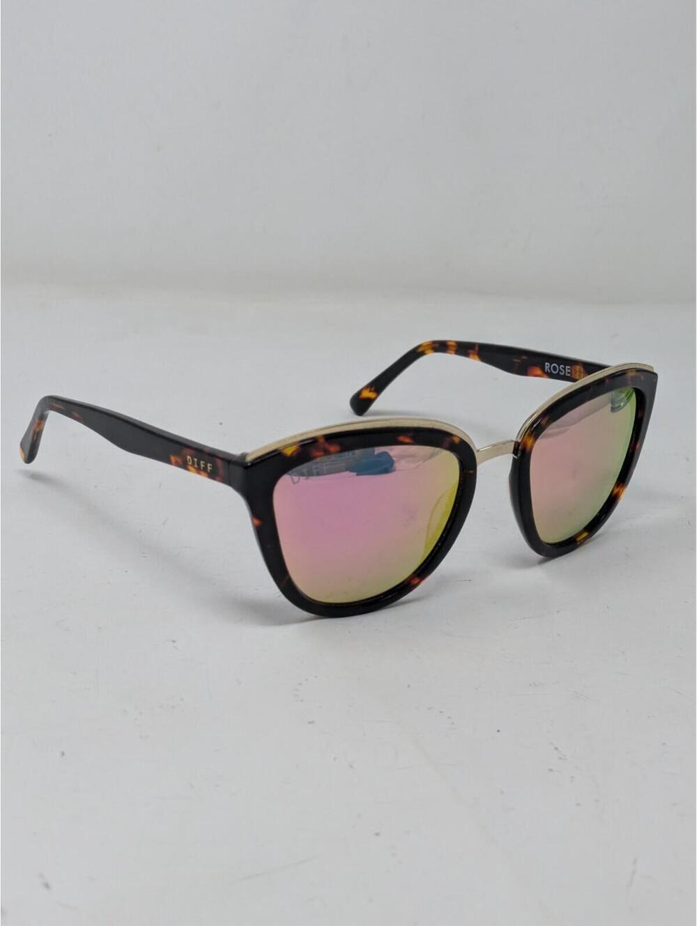 DIFF Rose BW-PK07P Polarized Cat Eye Tortoise Sunglasses Accent Rose - Picture 6 of 15